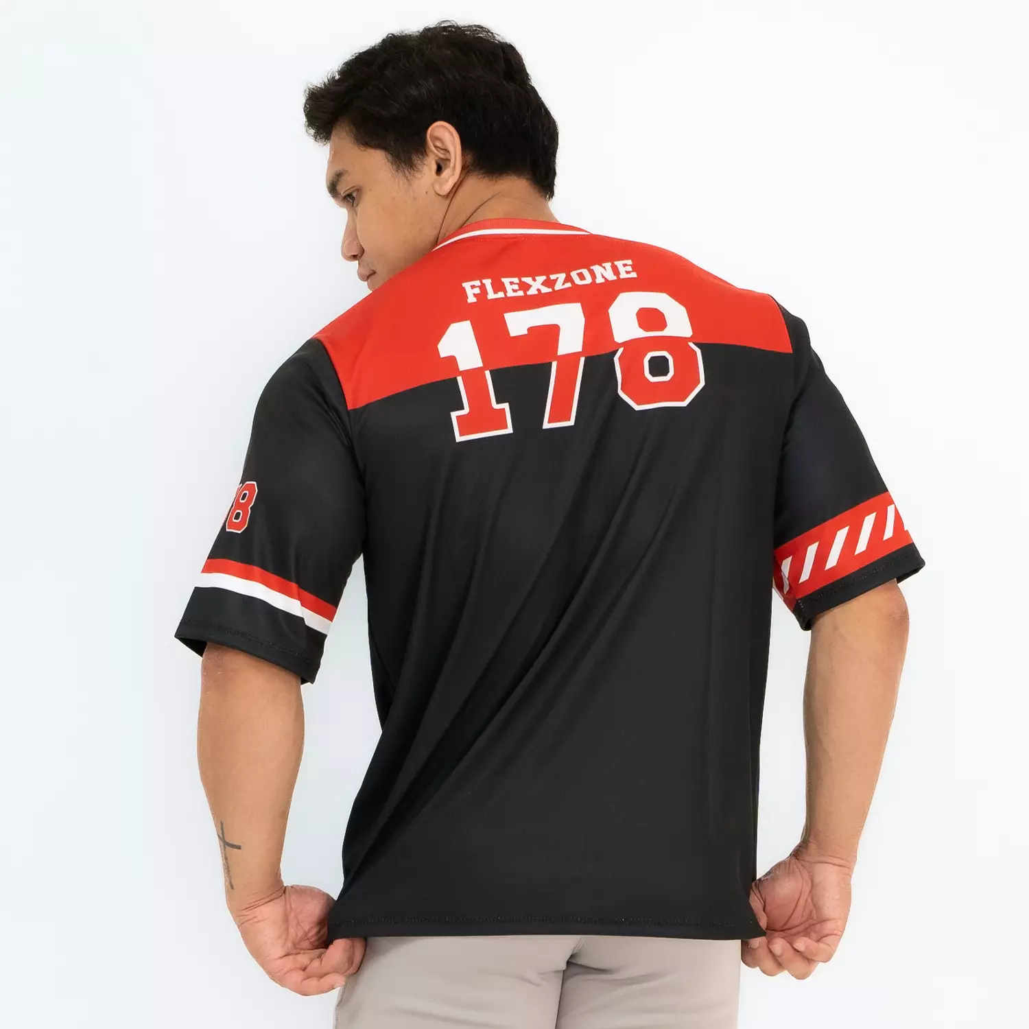 Oversize Jersey American Football Style 178 series Black