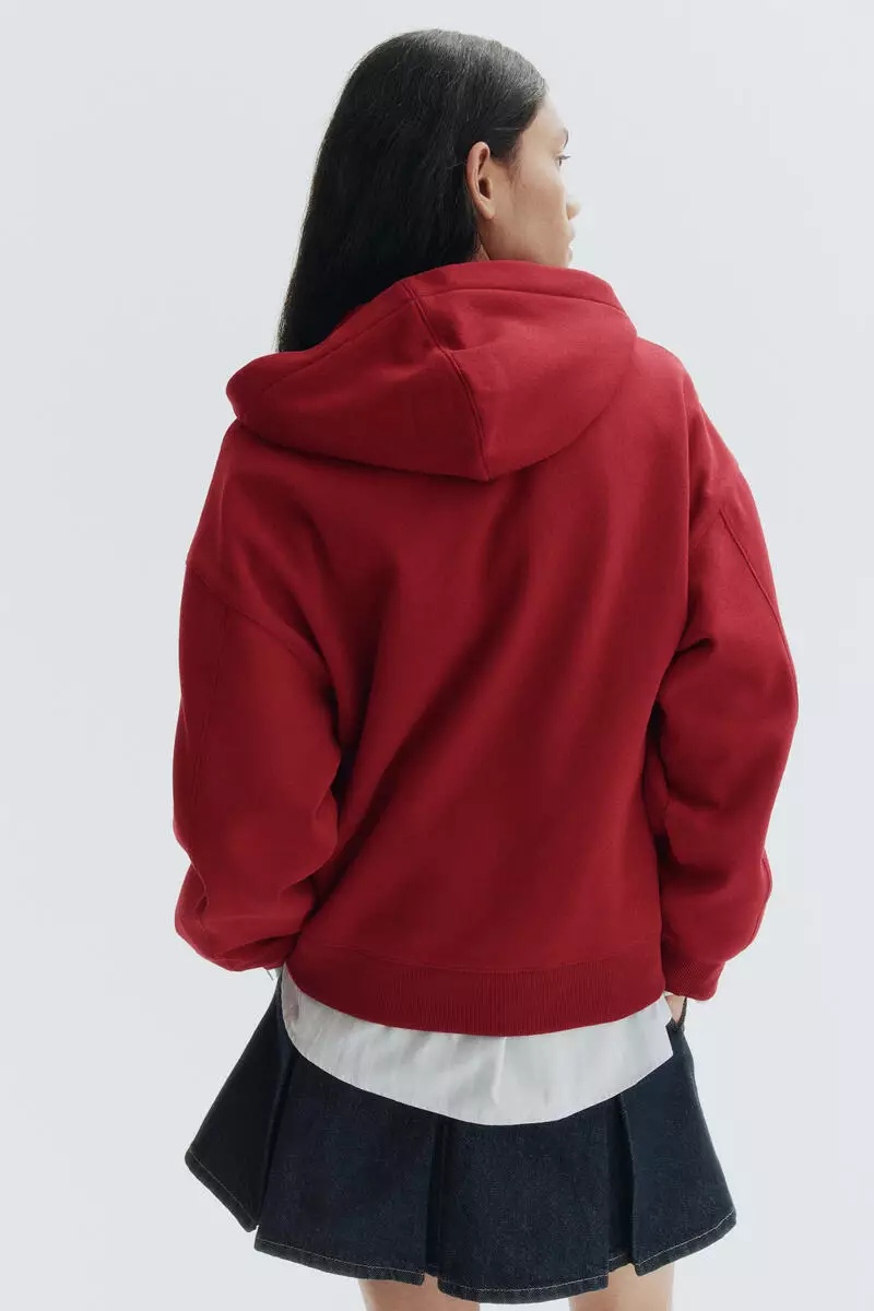 Zip-through hoodie