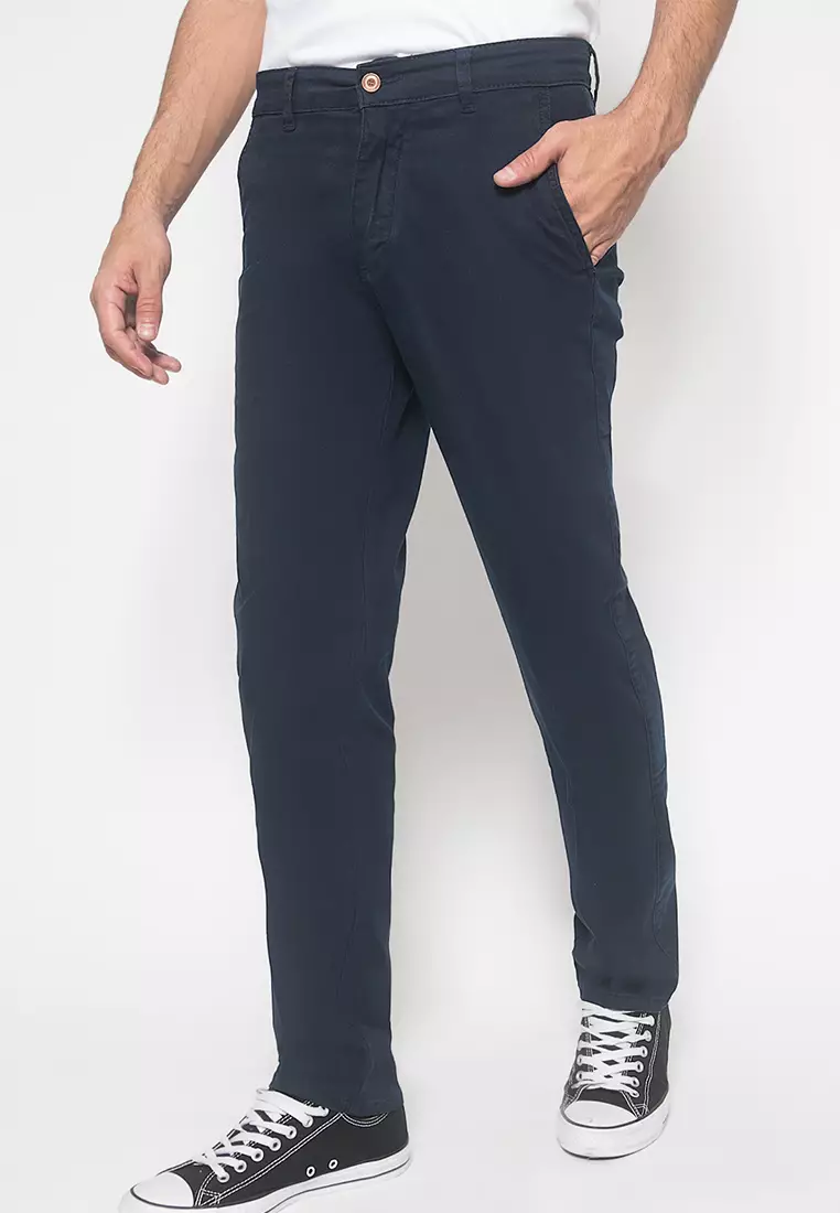 Johnwin - Celana Panjang - Chinos - Dark Navy - ACT.118.218.A366.C