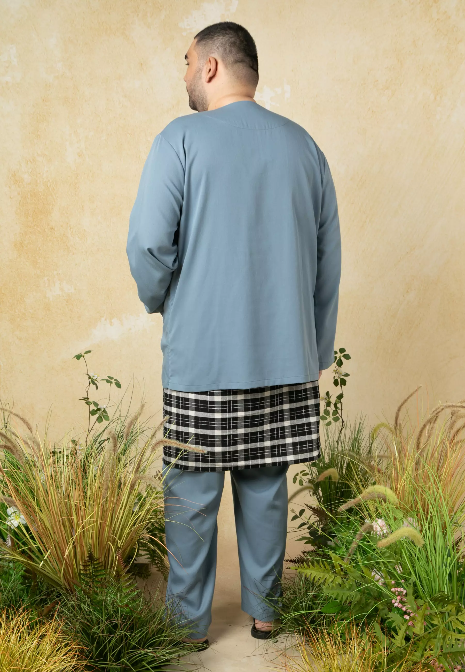 Plus Size Teluk Belanga with Sampin Set