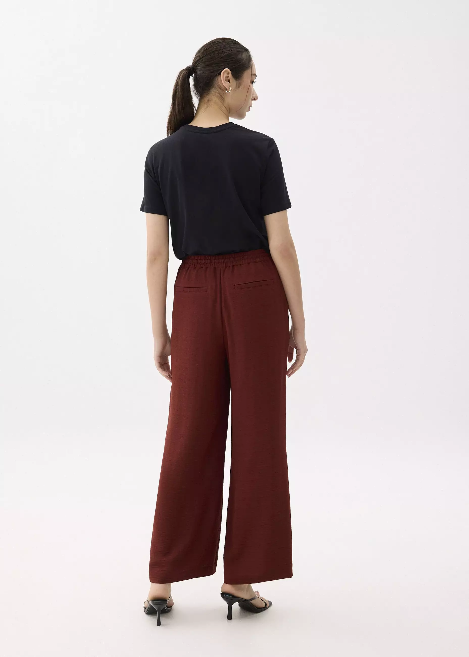 Celana Wanita - Leggy™ Elastic High Waist Straight Leg Pants