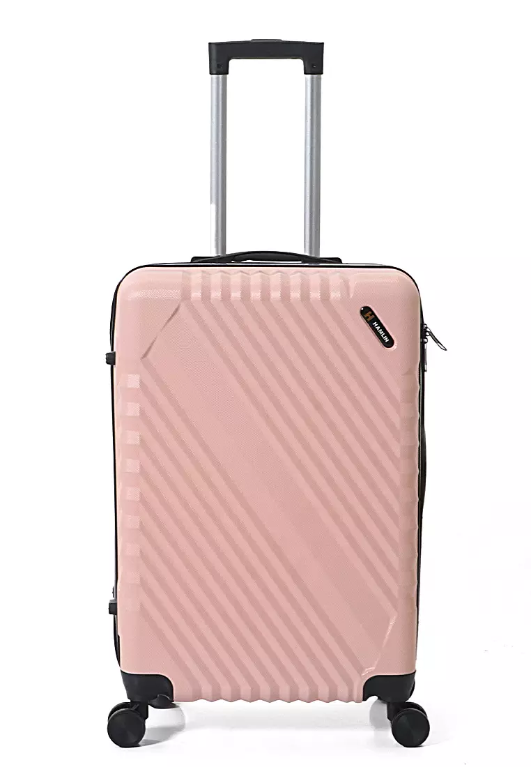 Carlton Koper Cabin Hardcase Unisex Size 24Inch Suitcase Combination Lock Large Compartment  ORIGINAL - Light Coral