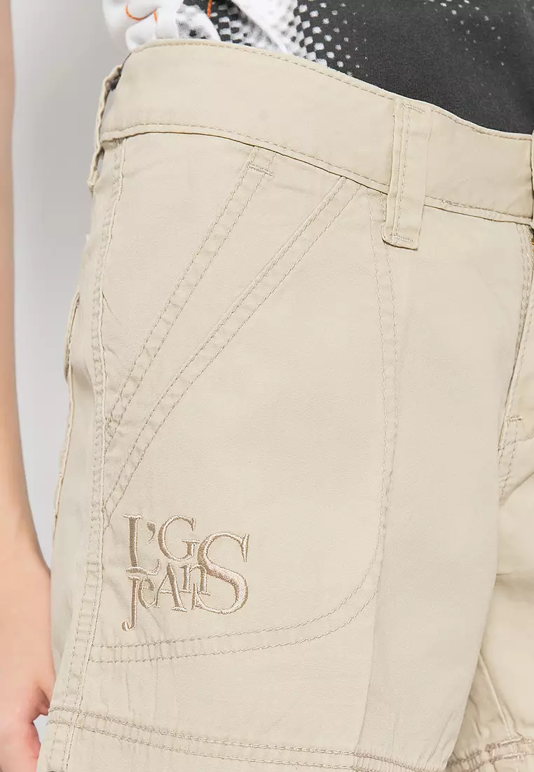 LGS - Celana Pendek Wanita - Celana Bermuda - Cream - LLSP.055.691.631.7C