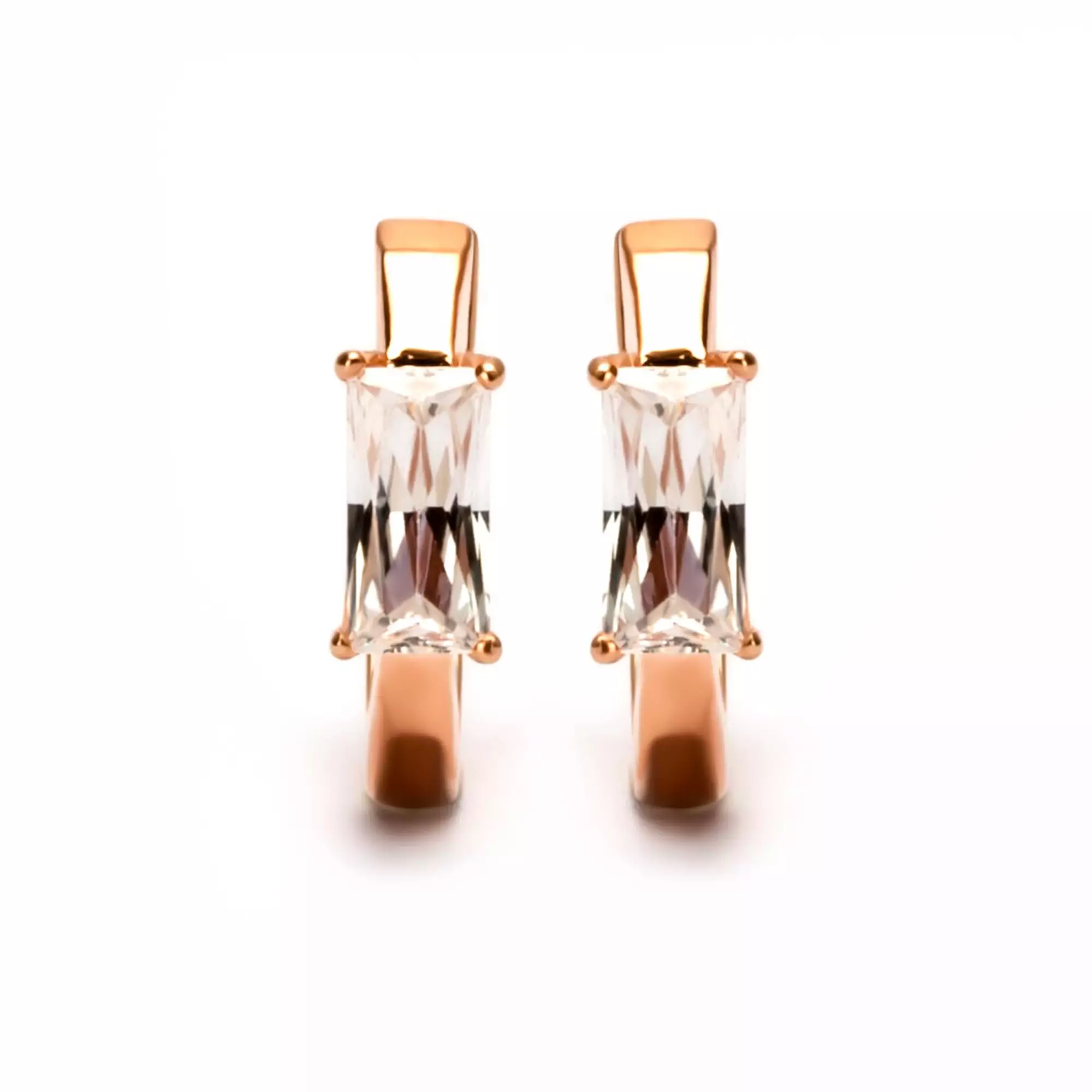 Anting Hoops Emas 8K -  Edisa Gold Hoops Earring - Tally Collection - Juene Jewelry