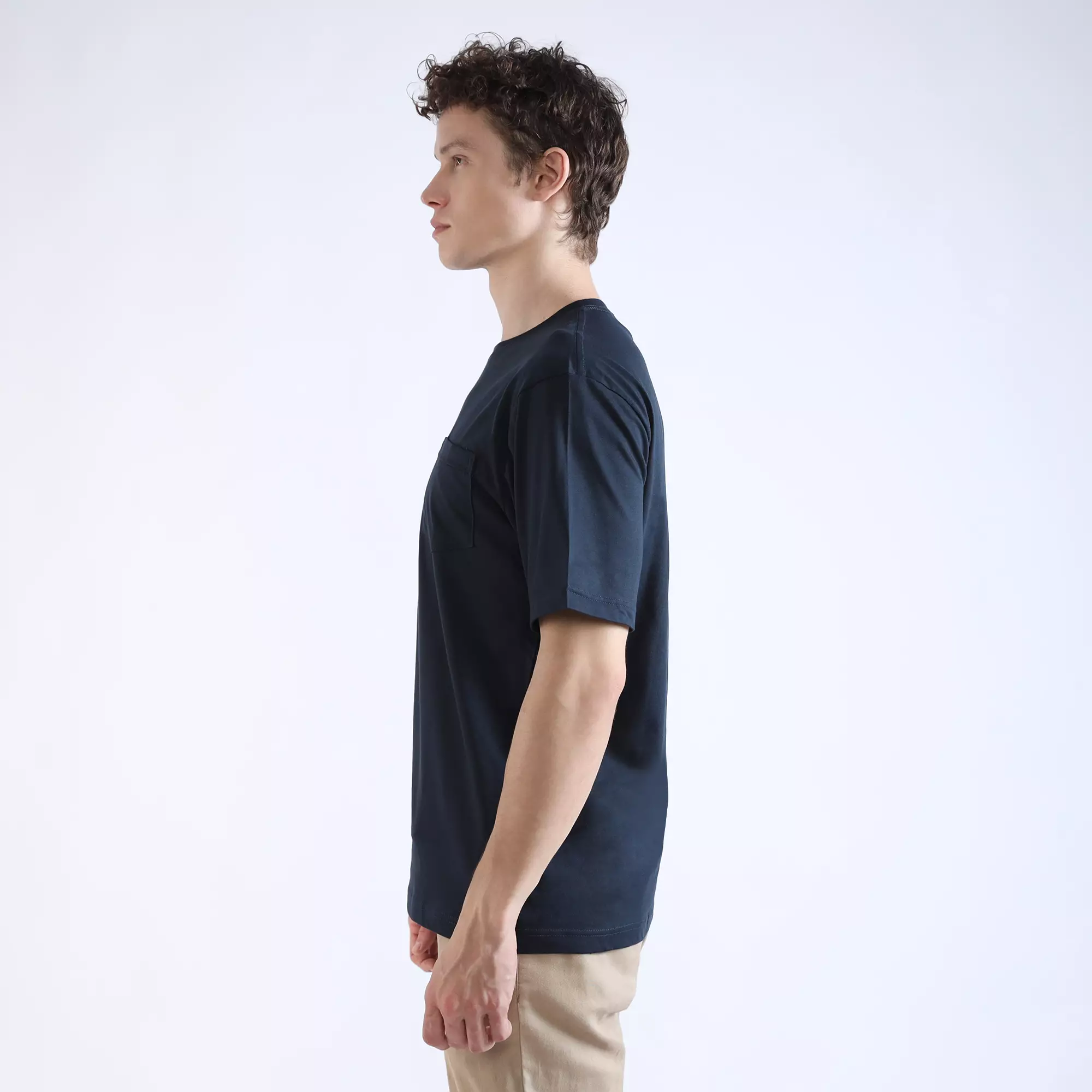 Larusso Regular Fit Premium Pocket Tee - Sky Captain Blue