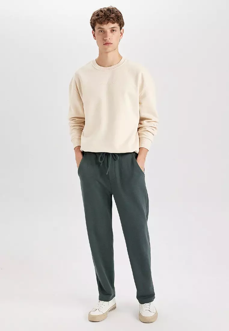 Boxy Fit Crew Neck Printed Sweatshirt