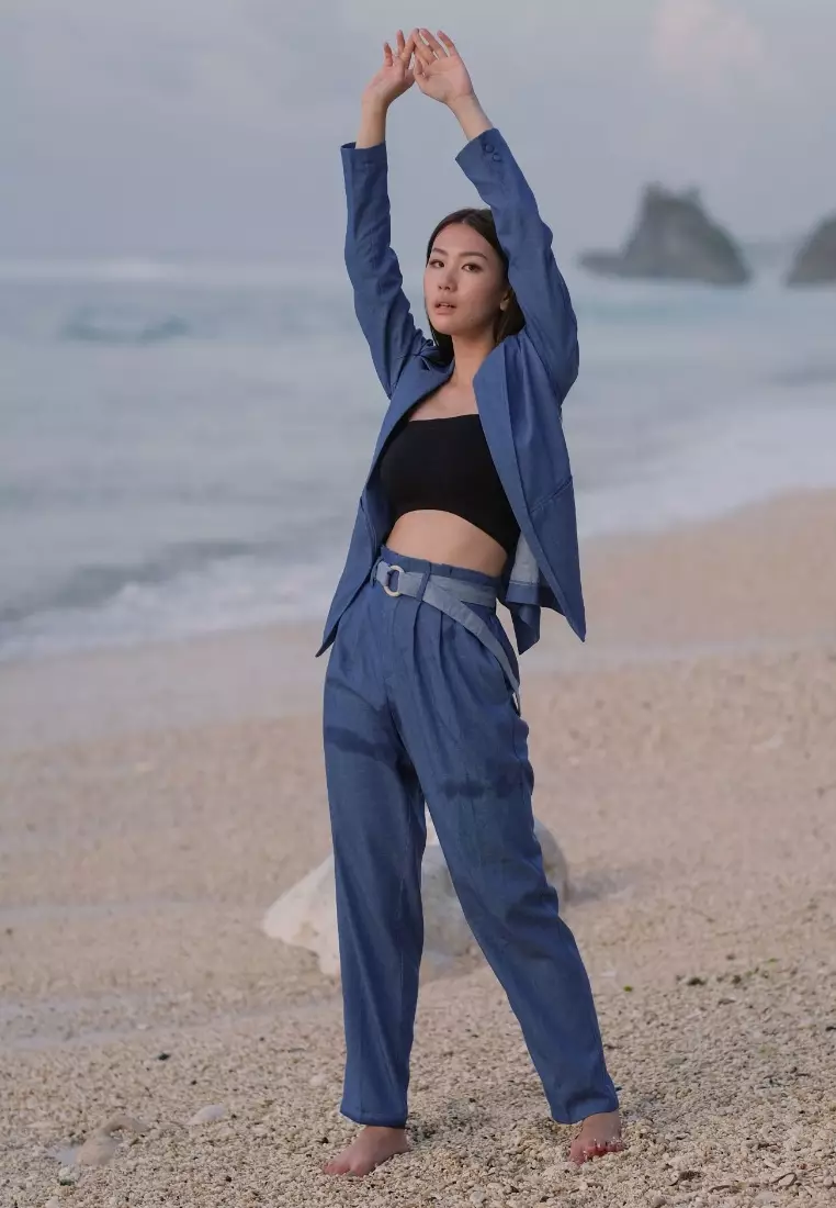 Nuria Denim Pants Dark