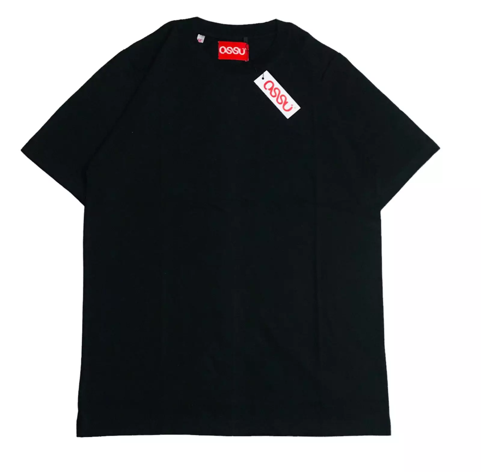 Ossu T-Shirt Basic Colour | Kaos Polos Warna Black | Cotton Combed