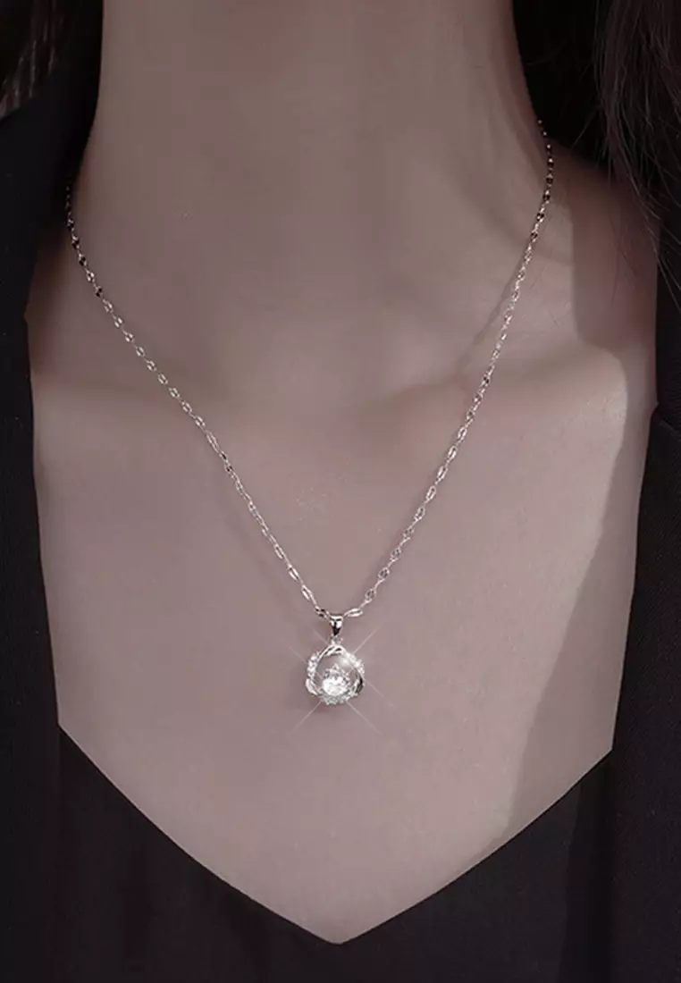 Kalung Wanita Necklace Jewellery Kalung Wanita Permata Perhiasan Cewek Wedding Tunangan Gift