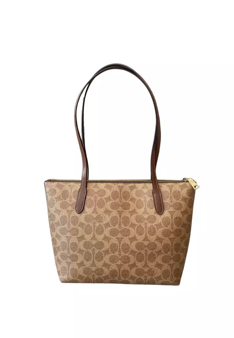 Coach Fiona Tote In Signature Canvas