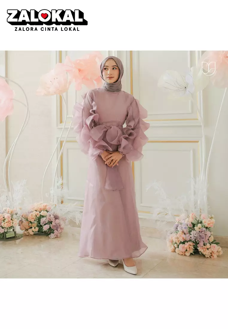 Jual ALUNICORN Alunicorn Kayla Dress Organza Dress Maxi
