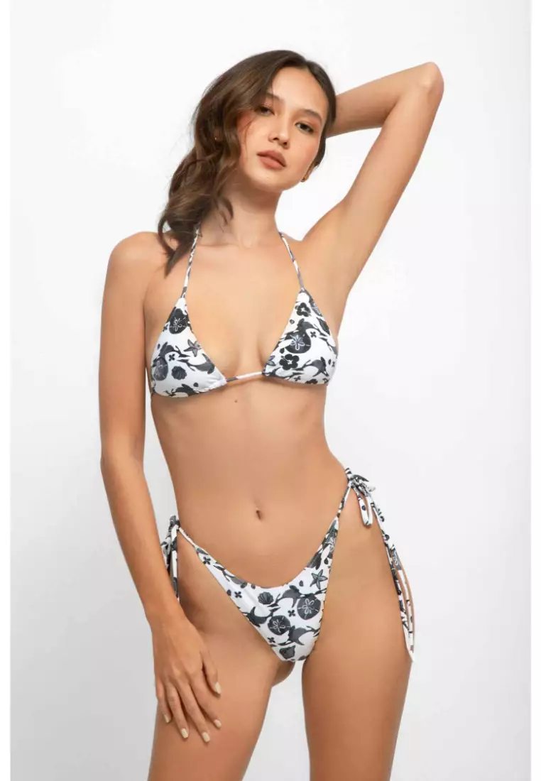 Daniella Side Tie Adjustable Bikini Bottoms / Orca