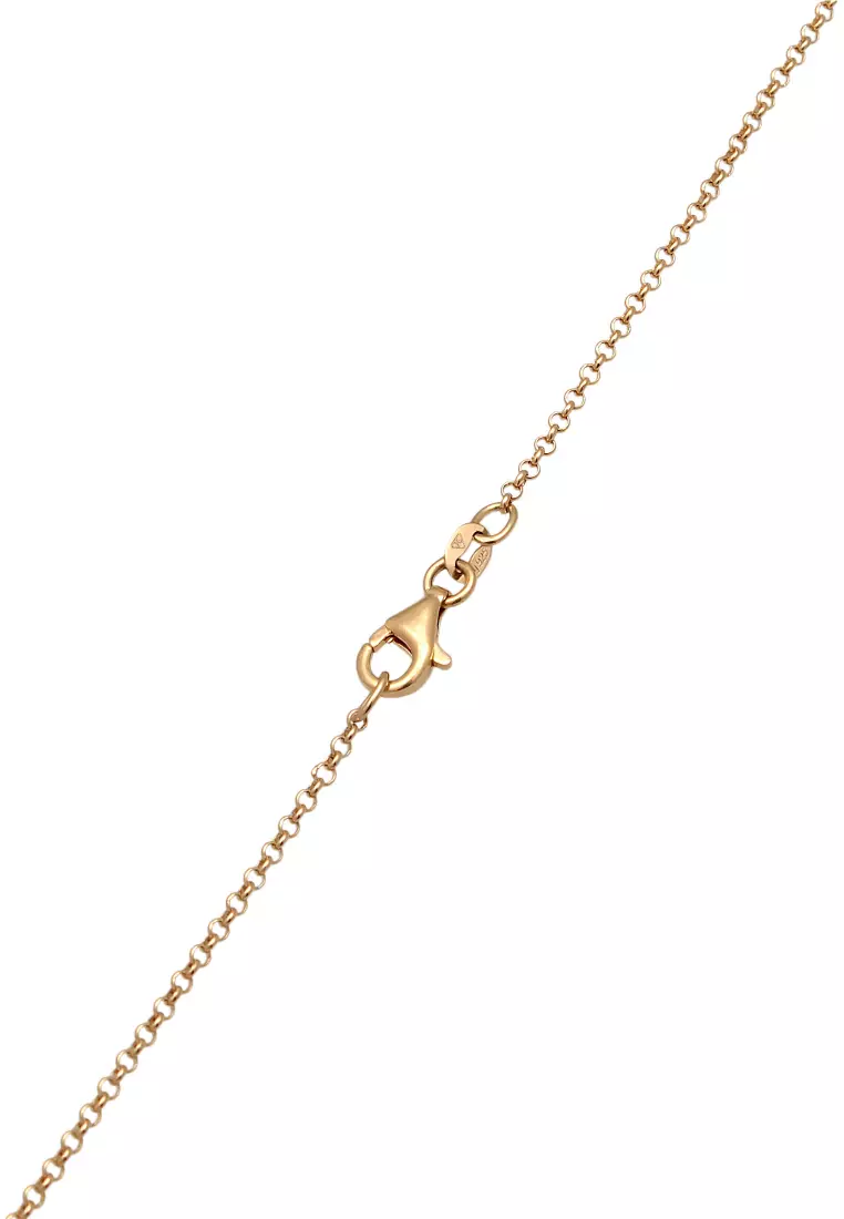 Kalung Perhiasan Perak 925 Wanita Y- Chain Gold Plated