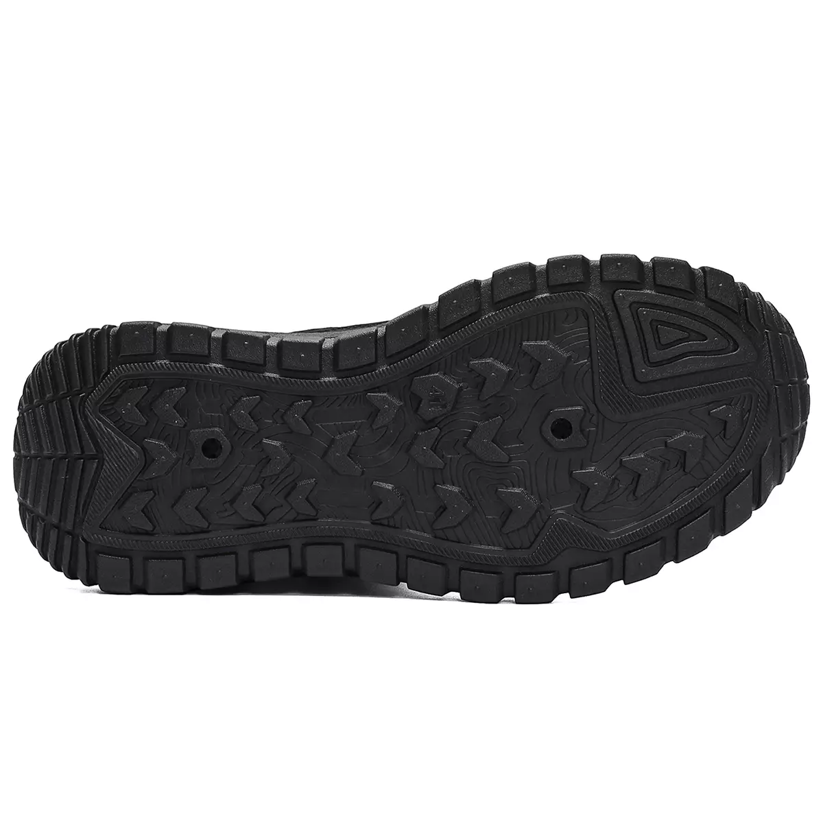 LURAD Sepatu Pria Rubber Tinggi Sneakers Cowok Polos Hitam Beige QNF6662