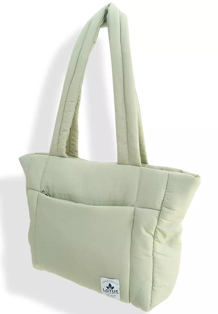 Lightweight quilted sales tote bag