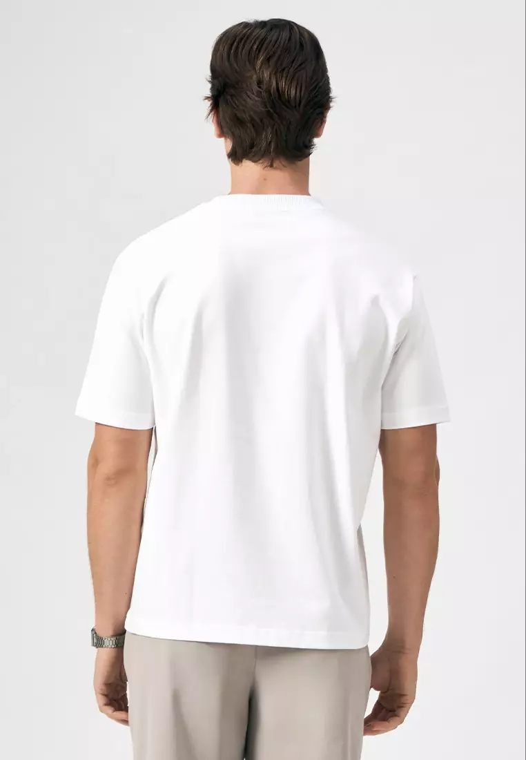 Sorona T-Shirt with Textured Collar Detail