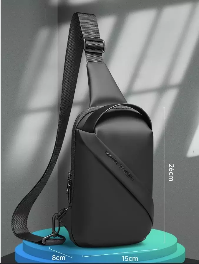 Mark Ryden MR8518 Tas Selempang Pria WaistBag Pria Sling Bag Pria Crossbody Bag - BLACK