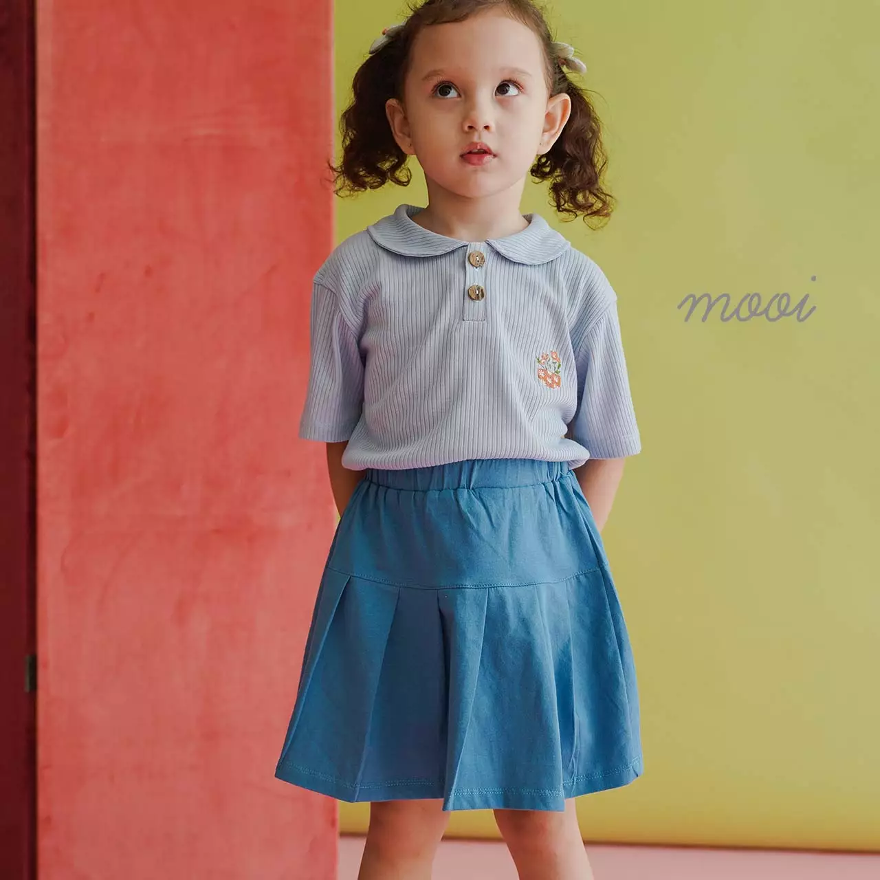 Mooi Rok Anak Perempuan Angel Skirt - Sand