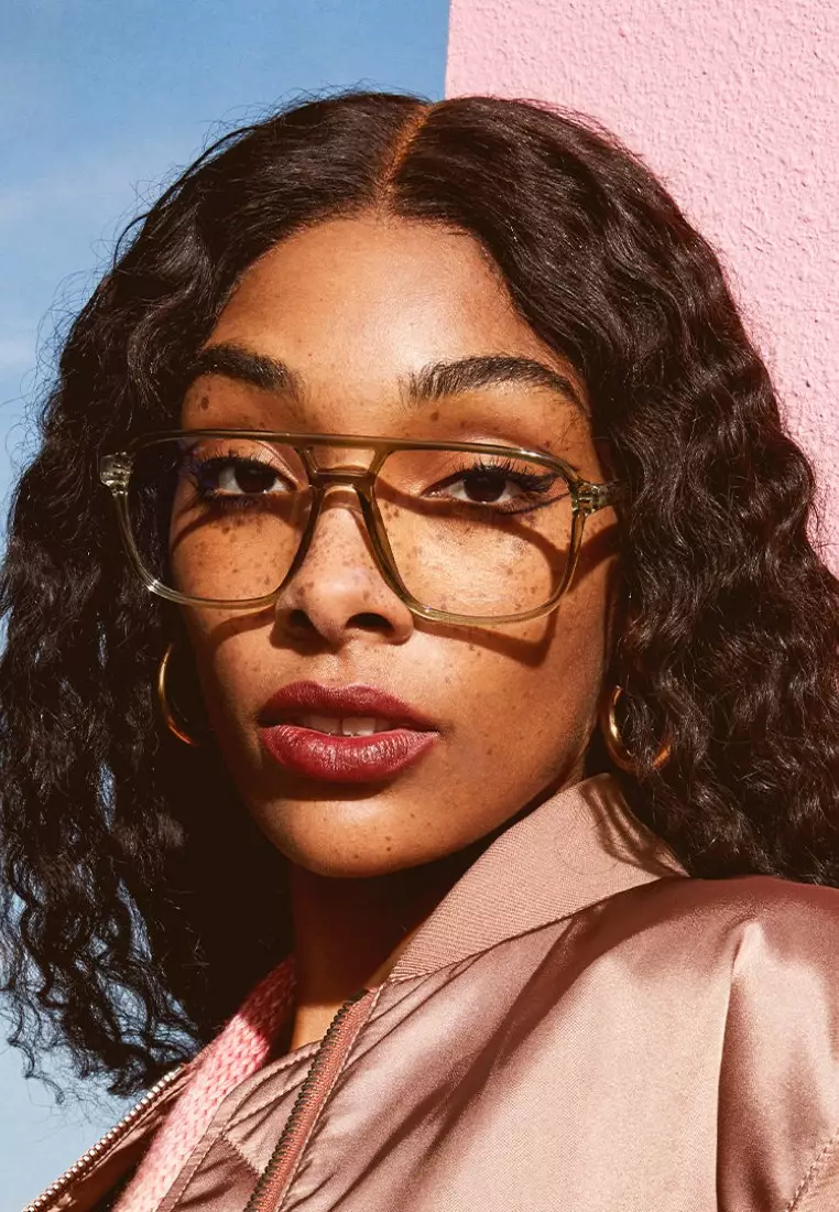 On The Fly Blue Light Glasses - Green/Clear