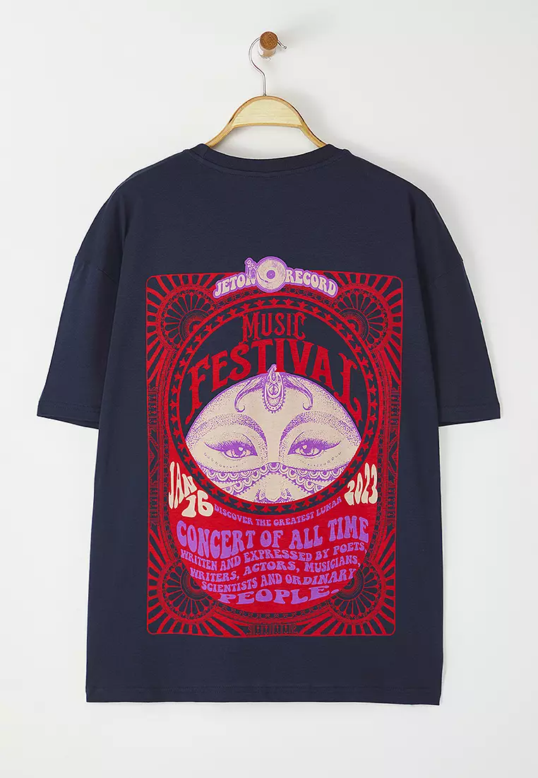 Ethnic Short Oversized T-Shirt