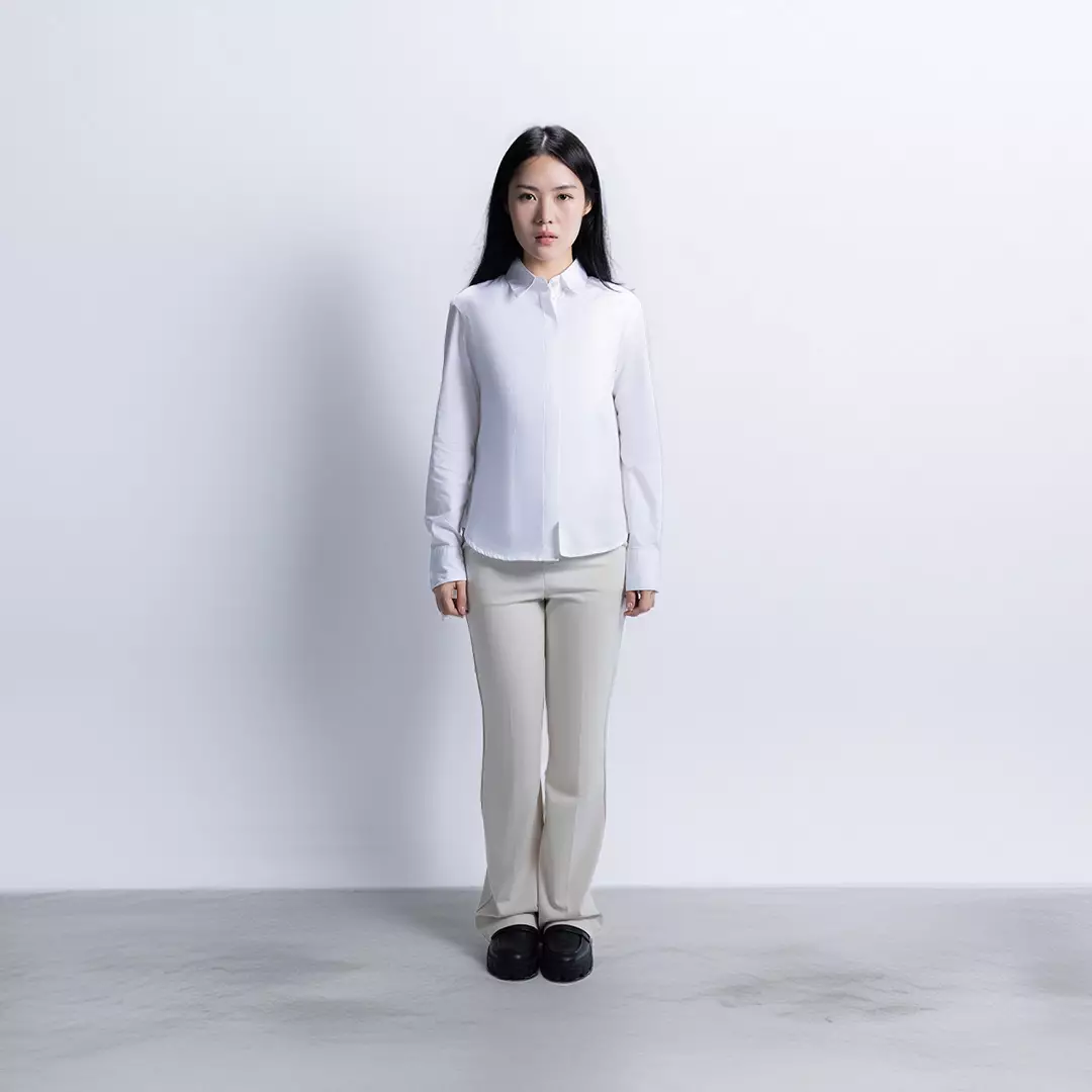 Kemeja Fitted Wanita | Basic Fitted Shirt 62002