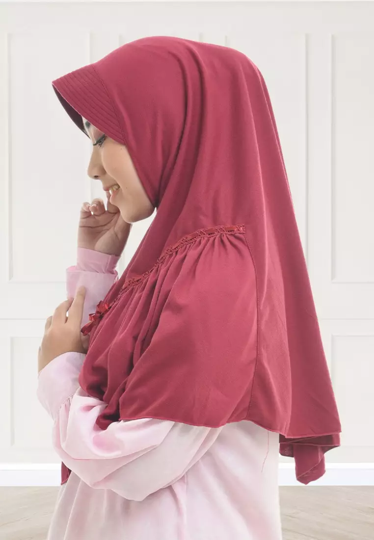 Rabbani - Kerudung Sekolah Instan Amira XL - Red