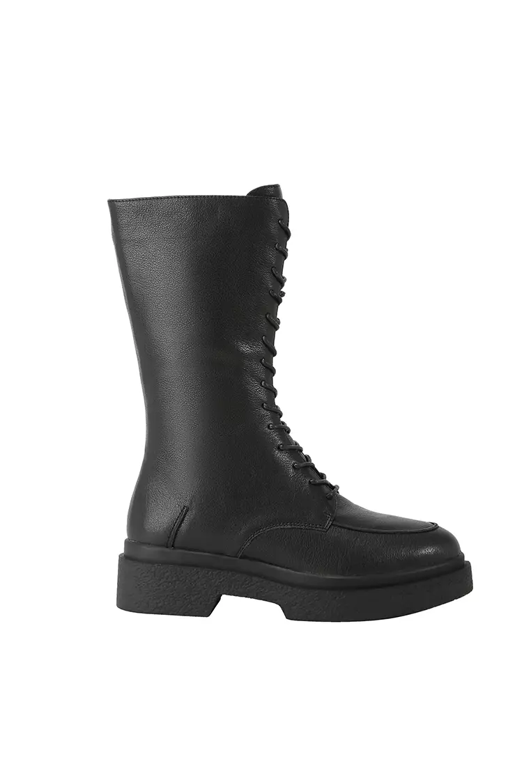 Buy BERACAMY BERACAMY Tie Zip Boot Beetle Black 2024 Online