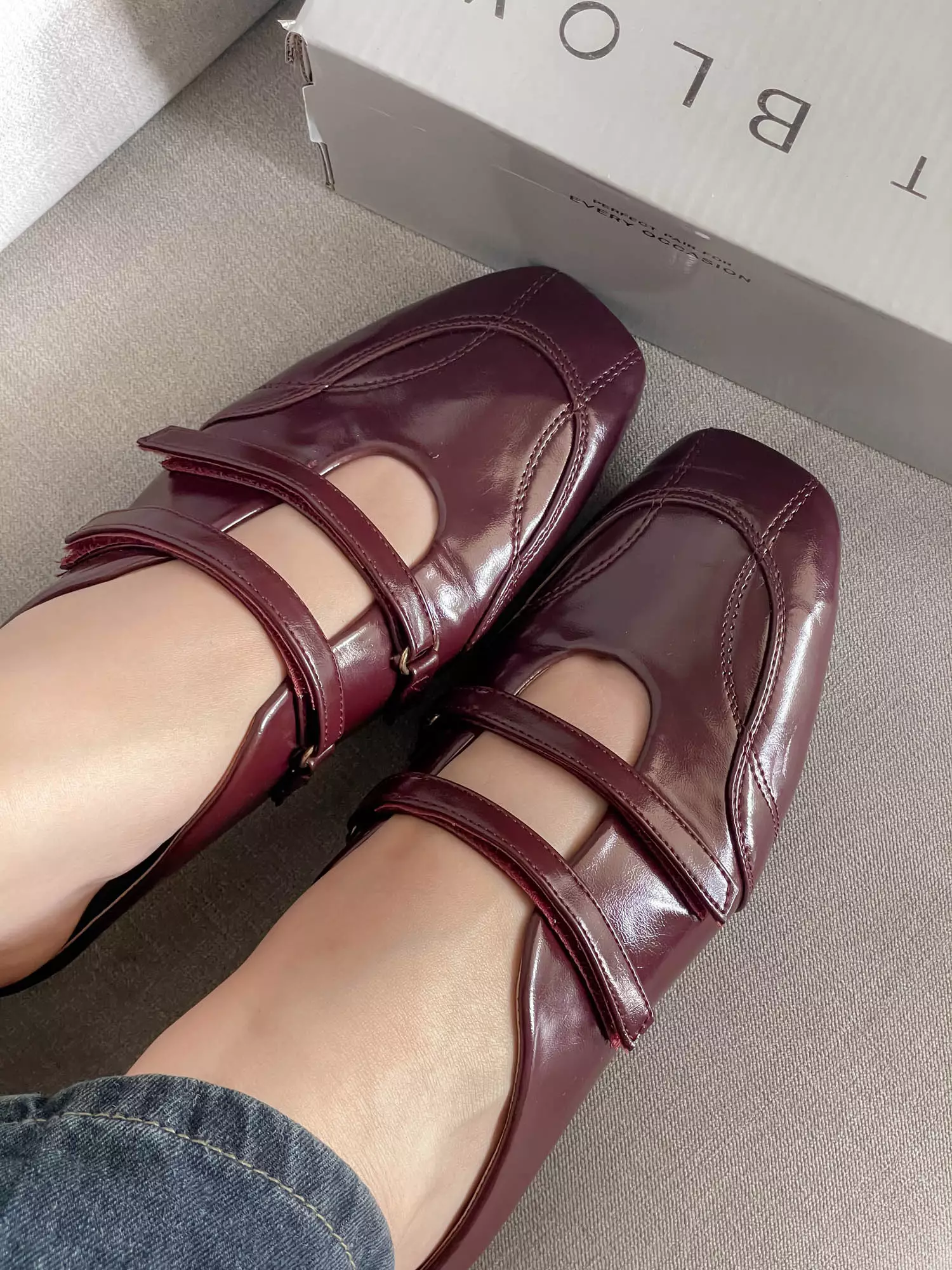 Blow Nara Mary Jane Flats Mules Wanita MINNIK 0023