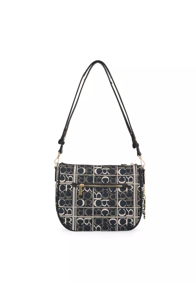 Dark Blue Carlo GEO Jacquard Hobo