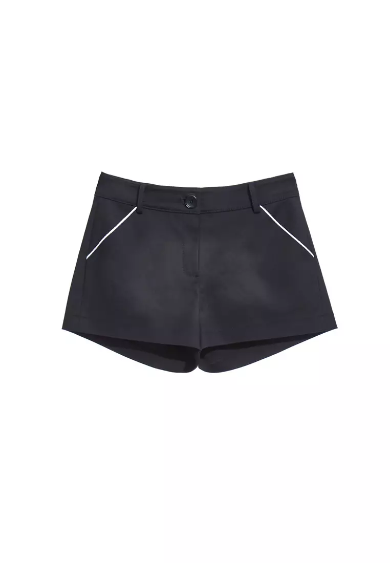 Black shorts sales with white trim