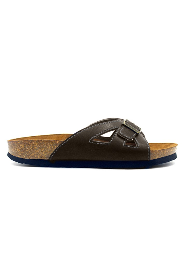 Udine - Brown Casual Soft Footbed Flat Slippers