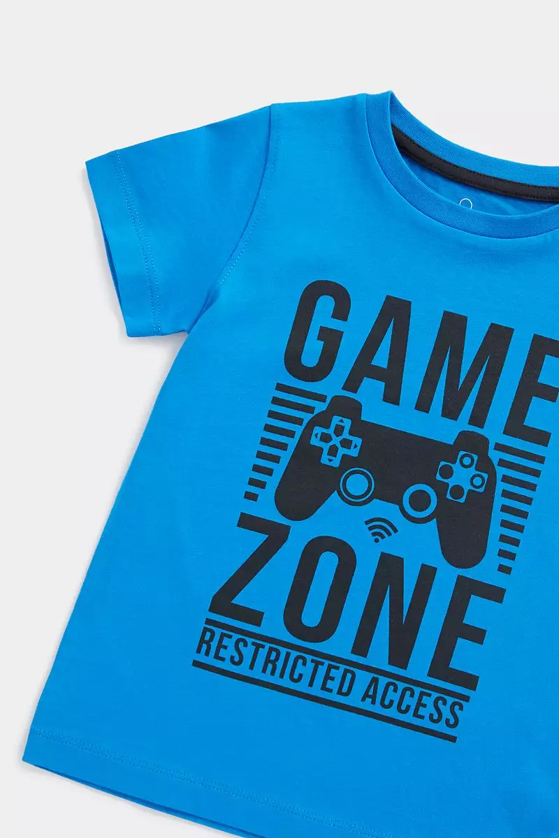 Mothercare Game Zone T-Shirt - Kaos Anak Laki-laki (Biru)