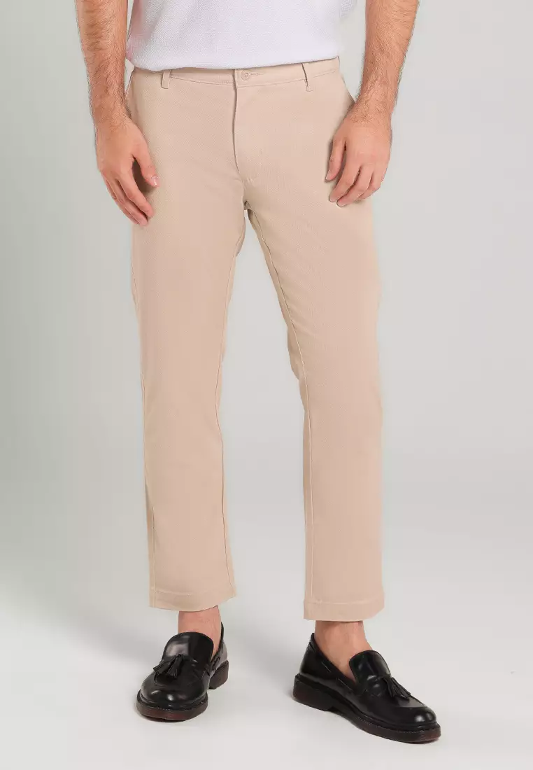MOC Celana Panjang Ankle Pants Pria Wendel - Beige