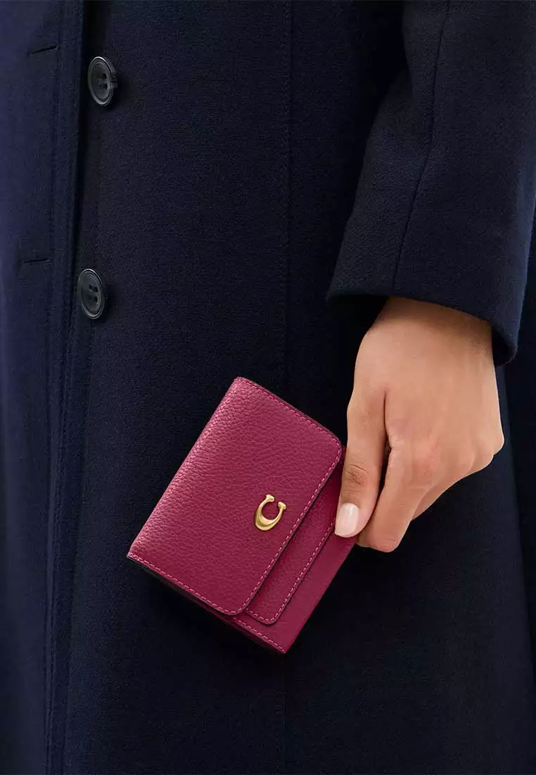 Mila Small Flap Wallet Dark Fuchsia CAO13