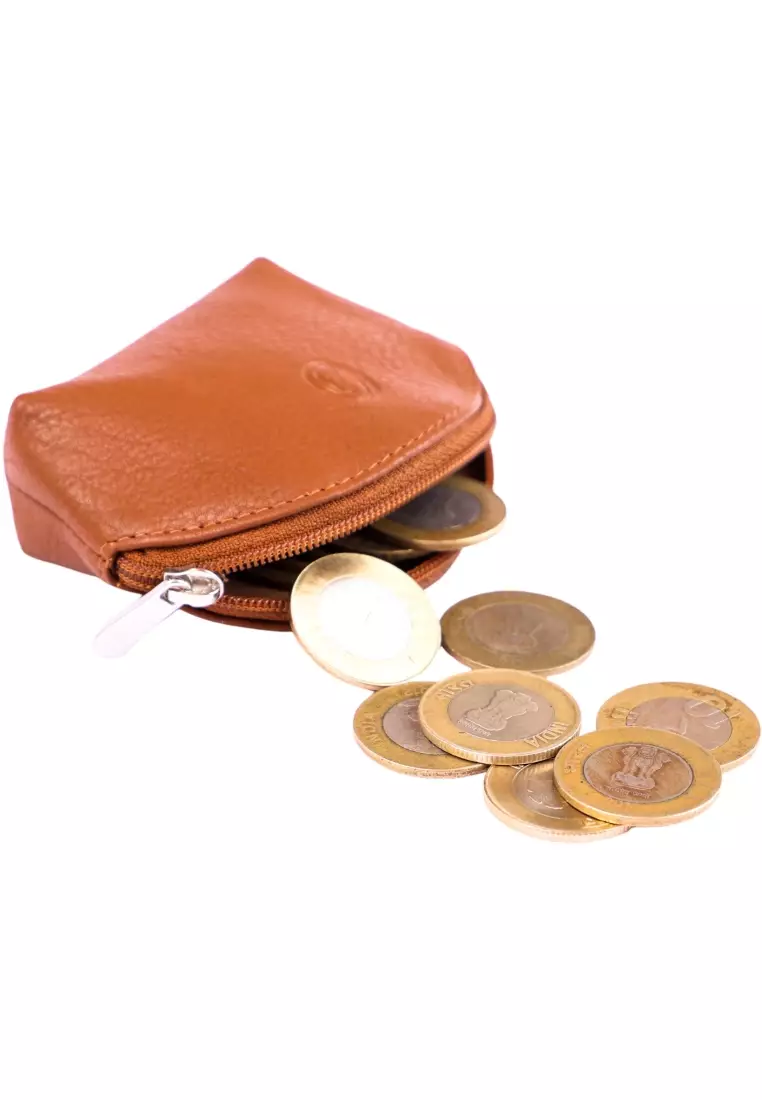 Oxhide Leather Coin Purse Tan -2243