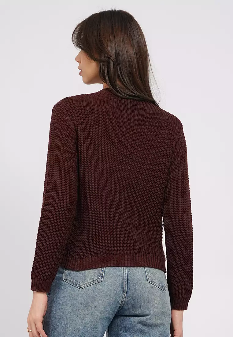 Open Work Long Sleeve Cardigan