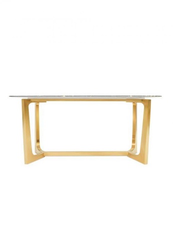 Drew Dining Table 2022, Dining Table With Gold Legs Singapore