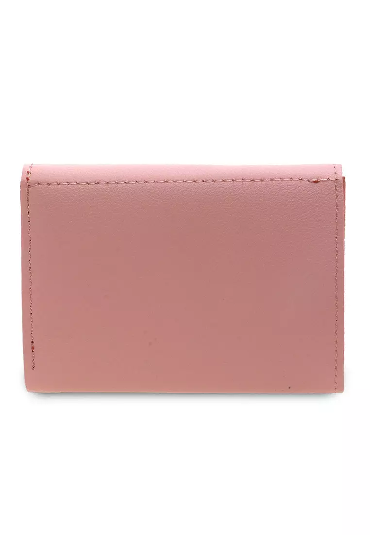 Small Wallet Design Simple Dompet Mini Wanita Premium Quality - Pink Muda