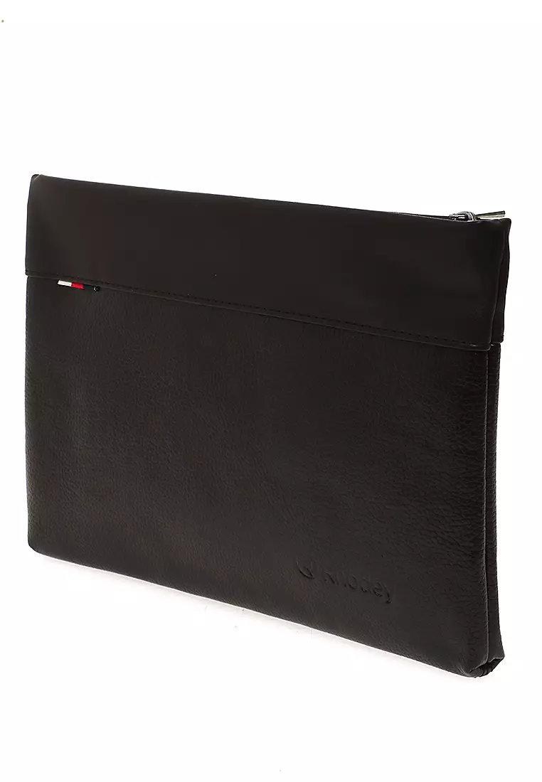 Konomo Tas Genggam Dompet Kulit Men Clutch Bag Many Slot Material Kulit Leather ORIGINAL - Brown