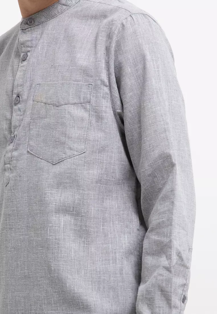 Kurta L/S Dobby Slub