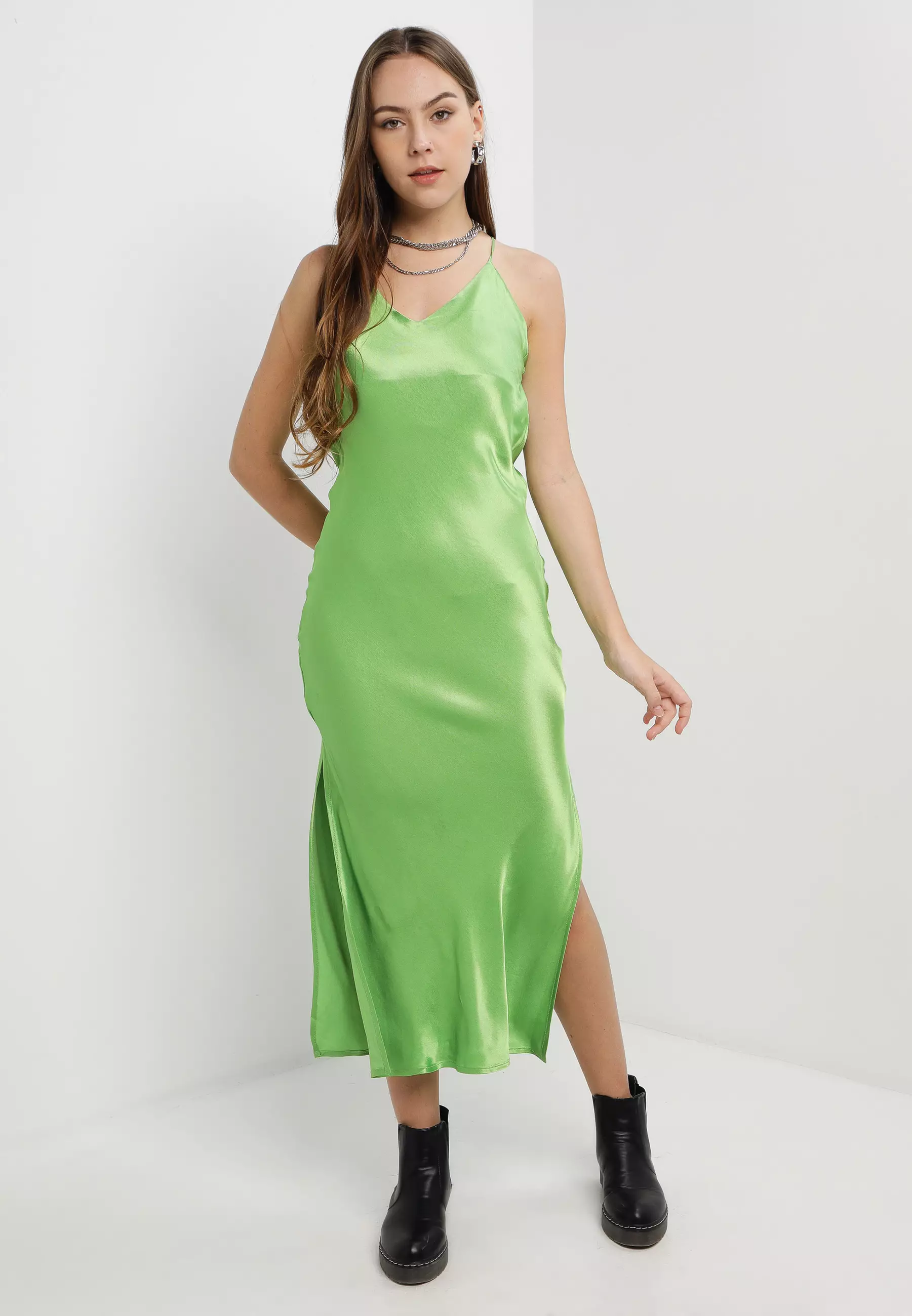 Buy TOPSHOP Satin Midi Slip Dress Online ZALORA Malaysia