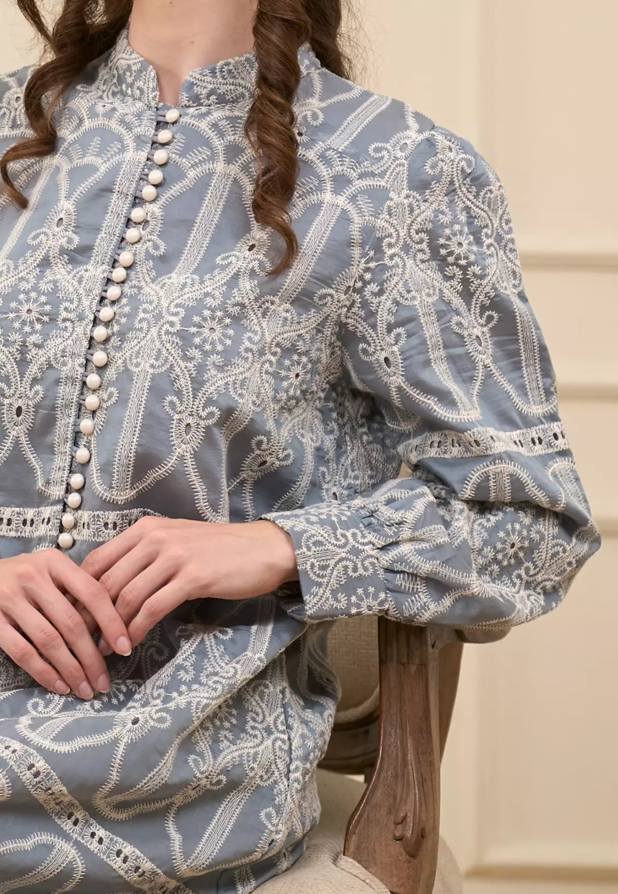 Saffiya Dress - Azure