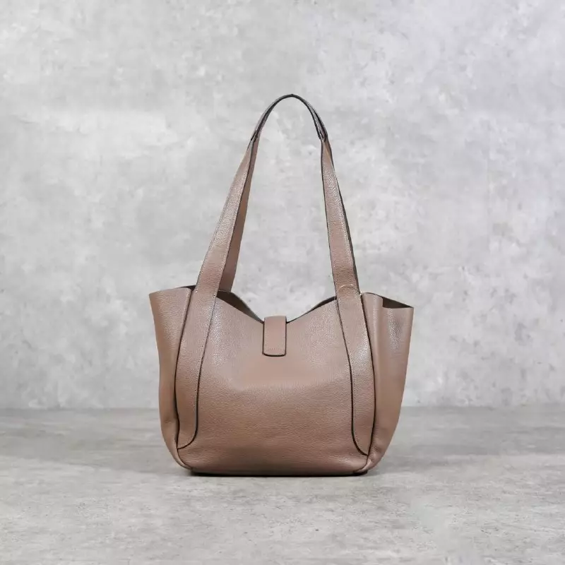 Tas COACH HADLEY TURNLOCK DARK STONE TAUPE TOTE BAG 100% ORIGINAL