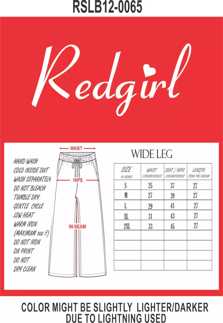 Colored Wide Leg Pants Ladies