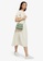Strathberry green and beige BOX CRESCENT SHOULDER BAG - SAGE WITH VANILLA STITCH 579B7AC4D1DF5AGS_7