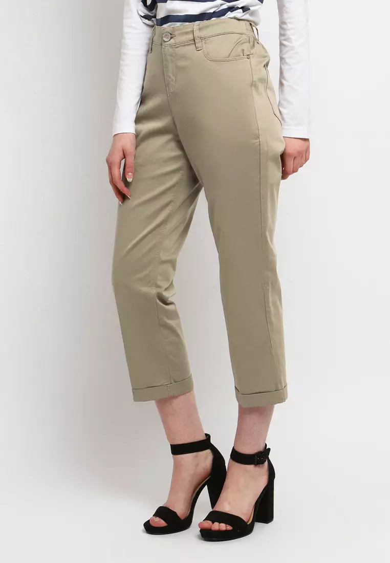 Flamoush Unasya Khaki Pants Straight Cut