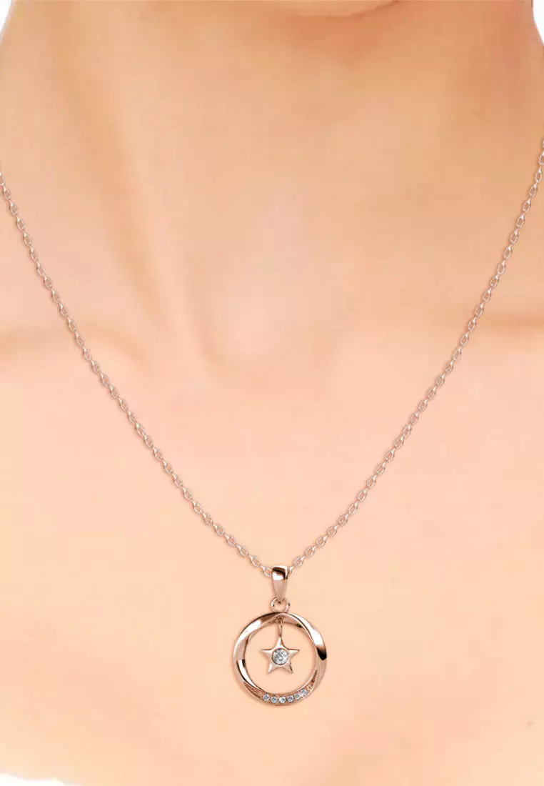 Stellar Pendant RG - Kalung Crystal by Her Jewellery