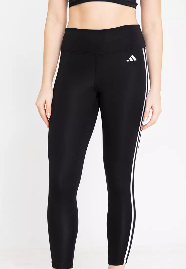 Train Essentials 3-Stripes High-Waisted 7/8 Leggings
