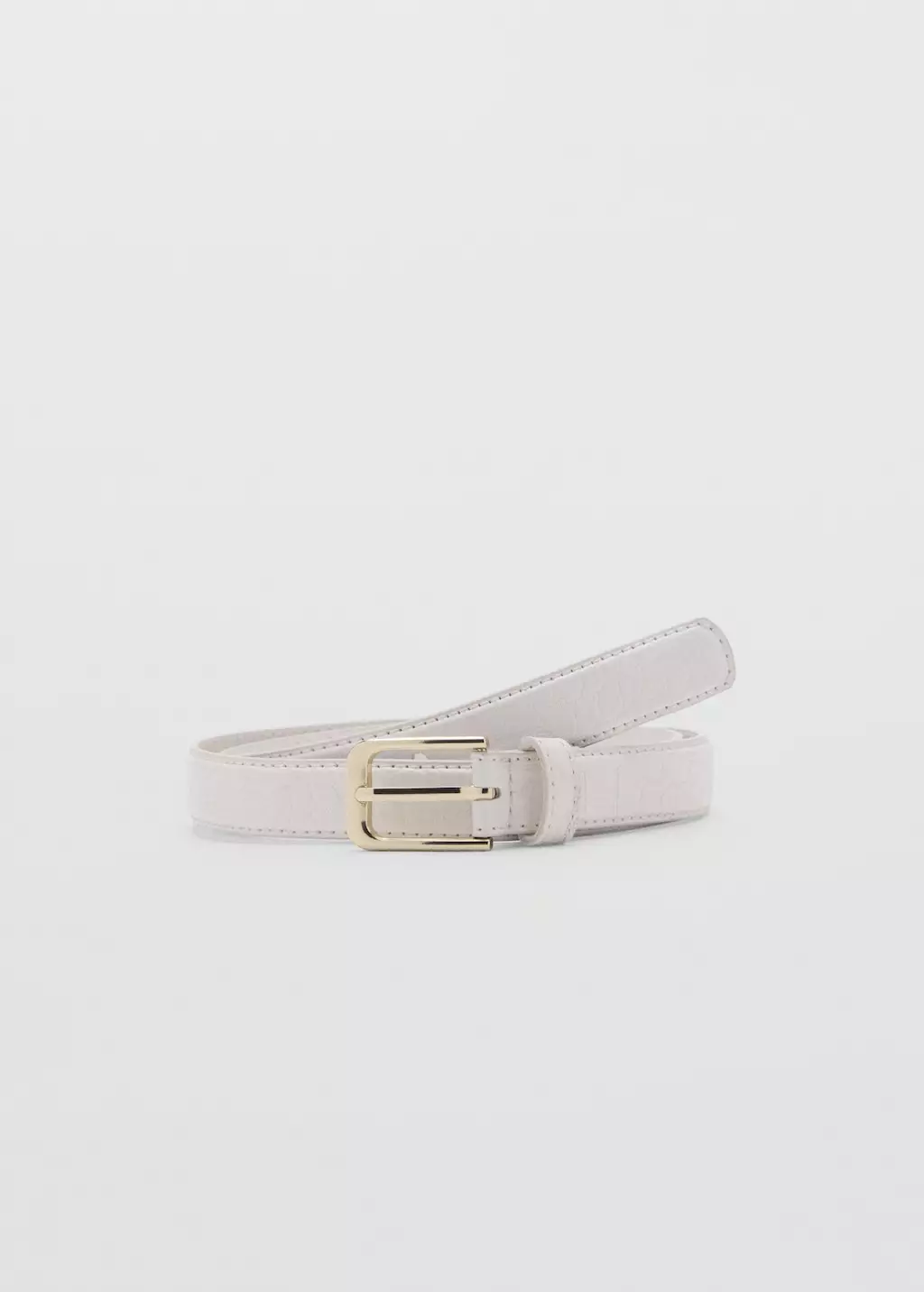 Ikat pinggang tipis kulit buaya sintetis