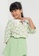 Lubna Kids white and green Lace Collar Blouse 251C6KA408B2B8GS_1